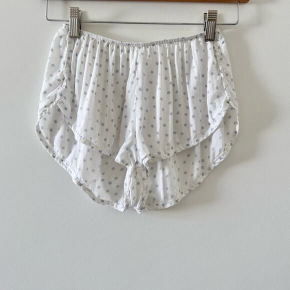 Only Hearts Emily Sleep Shorts White Lavender Polka Dots Size Small - Picture 2 of 5